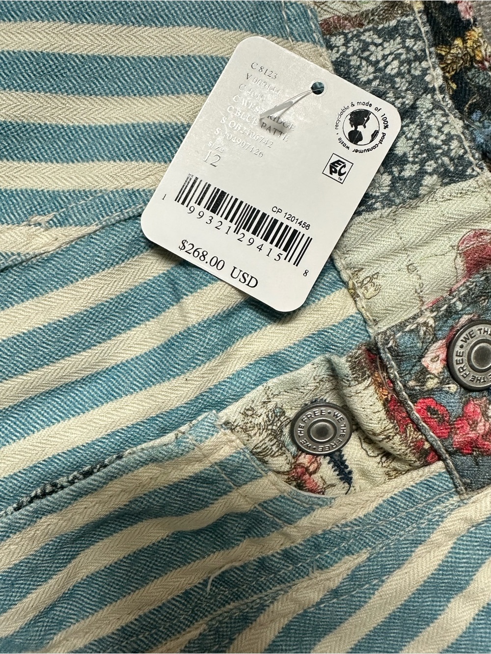 Free People Runyon Patched Pant in West Ridge $268 NEW - Picture 3 of 4